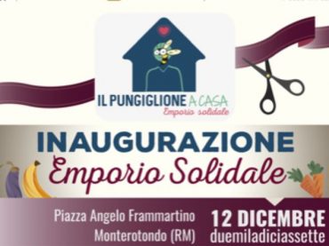 Monterotondo. Inaugurazione Emporio Solidale il 12 dicembre