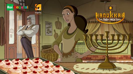 In prima visione assoluta domenica 22 dicembre su Rai Gulp il corto di animazione “Hanukkah – La festa delle luci”