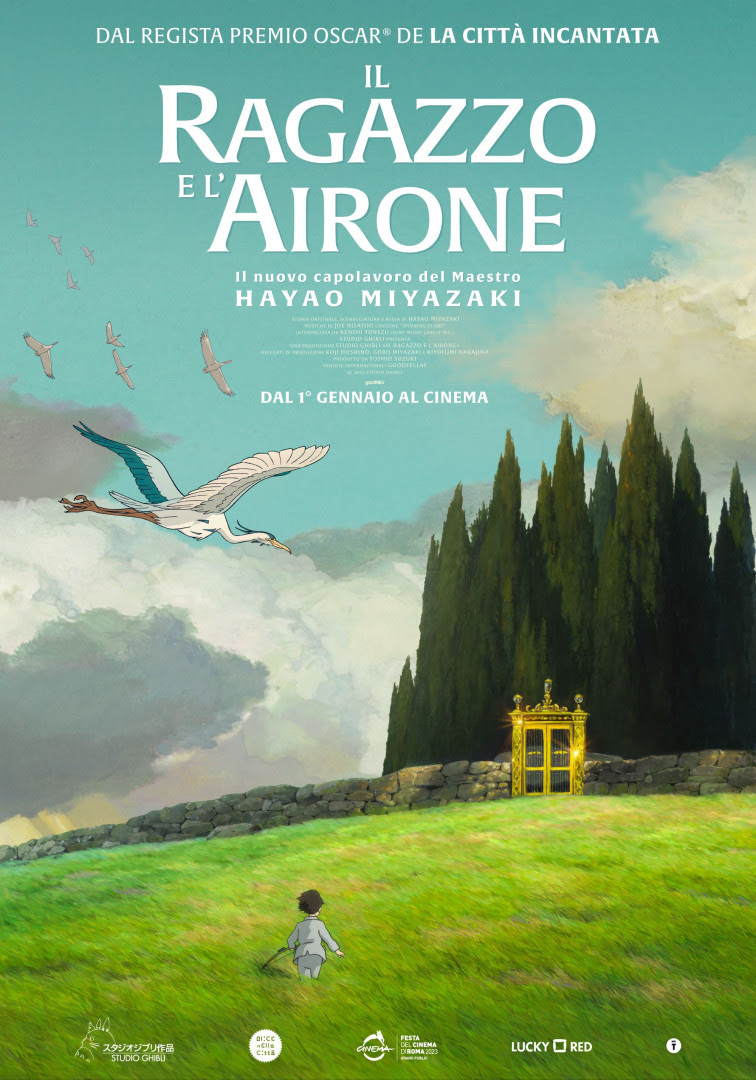 Il ragazzo e l’airone: poster italiano del nuovo film di Hayao Miyazaki, al cinema dal 1 gennaio!