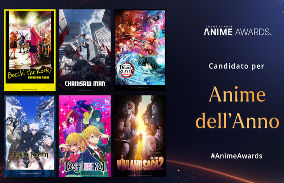 Crunchyroll rivela le nomination agli Anime Awards 2024