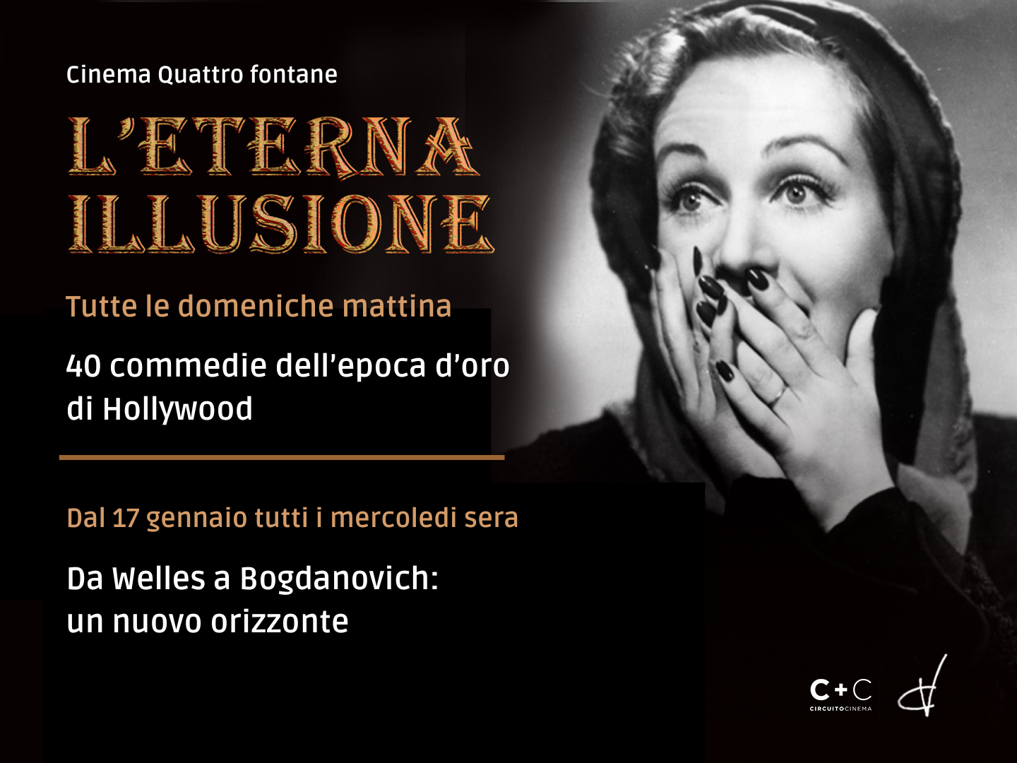 Successo per “L’eterna illusione” al Cinema Quattro Fontane di Roma che raddoppia e arriva anche il mercoledì sera